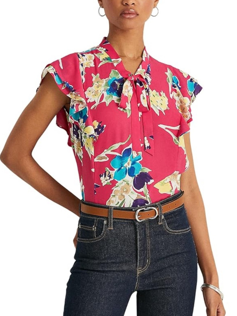 Floral Ruffle sleeves Ralph Lauren Blouse